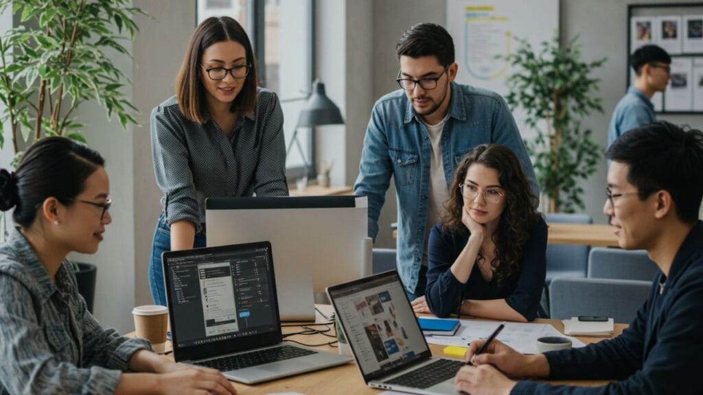 The Educafuls team working behind the scenes to deliver quality content