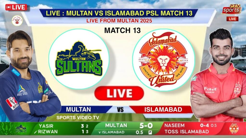 🏏 Islamabad United vs Multan Sultans PSL Match, 24 April 2025