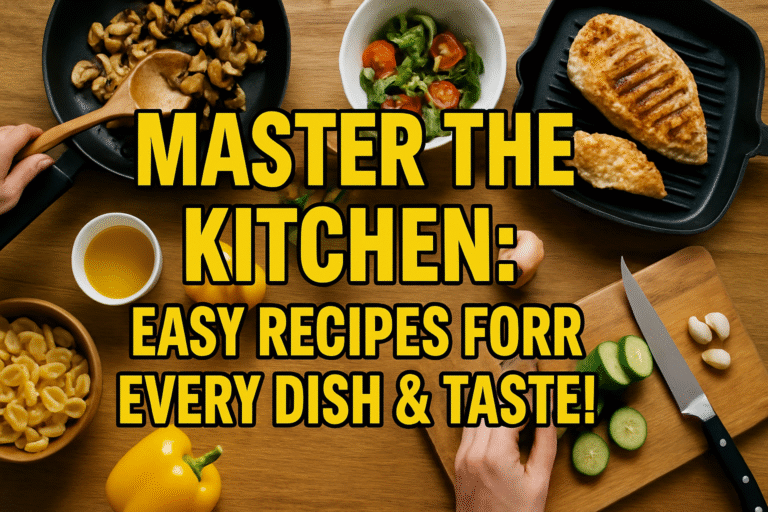 Master the Kitchen: Easy Recipes for Every Dish & Taste!