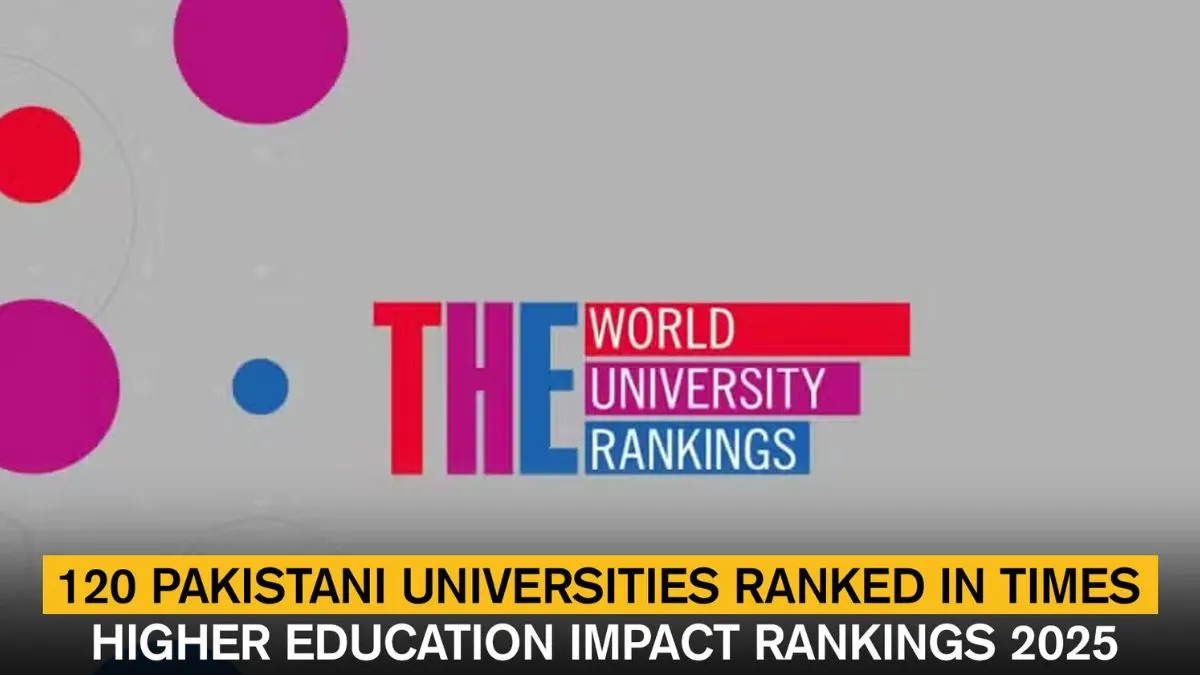 120 Pakistani Universities ranked in Times Higher Education Impact Rankings 2025 showcasing Pakistan’s global academic progress