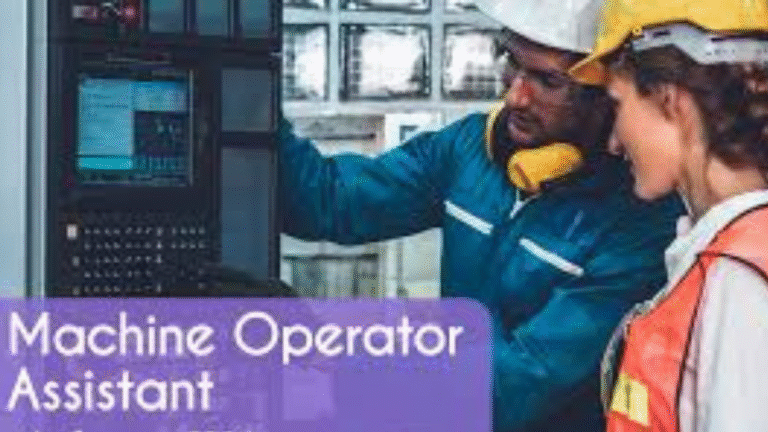 Assistant Machine OperatorAssistant Machine OperatorAssistant Machine Operator