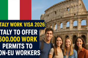 Italy Work Visa 2026: Italy to Offer 500,000 Work Permits to Non-EU Workers