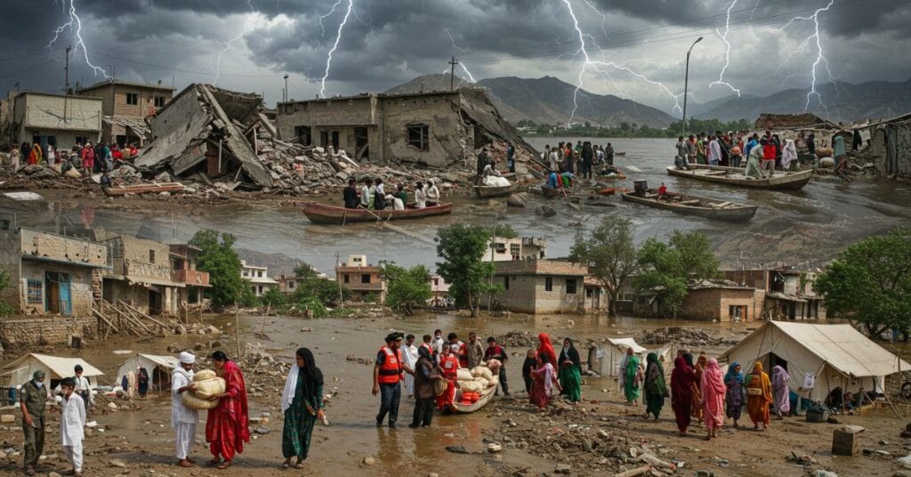 Pakistan provinces hit by deadly monsoon rain in 2025 – flooding in Punjab, Sindh, KPK, and Balochistan