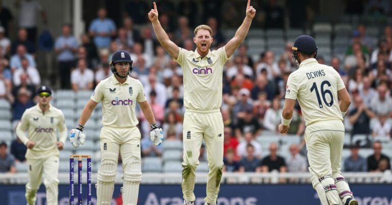 Ben Stokes celebrates wicket in ENG vs IND 3rd Test 2025