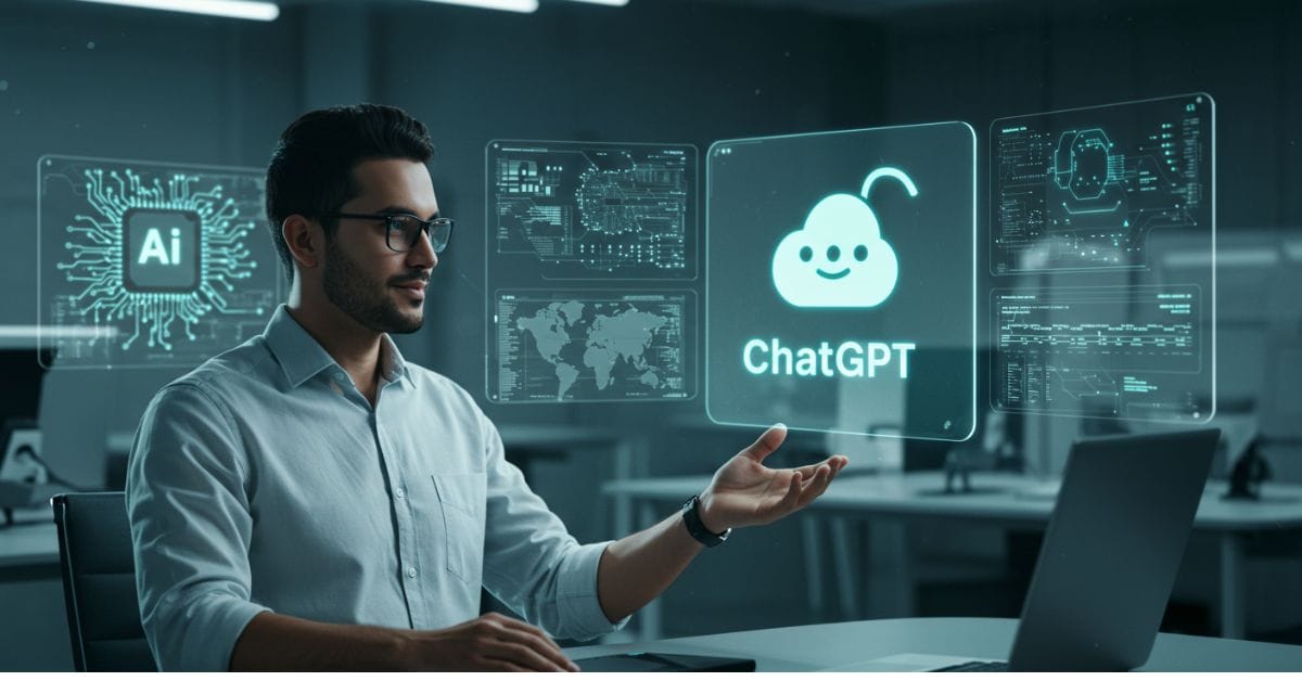 AI-powered OpenAI ChatGPT Agent performing multitasking tasks with Gemini and Claude AI in background